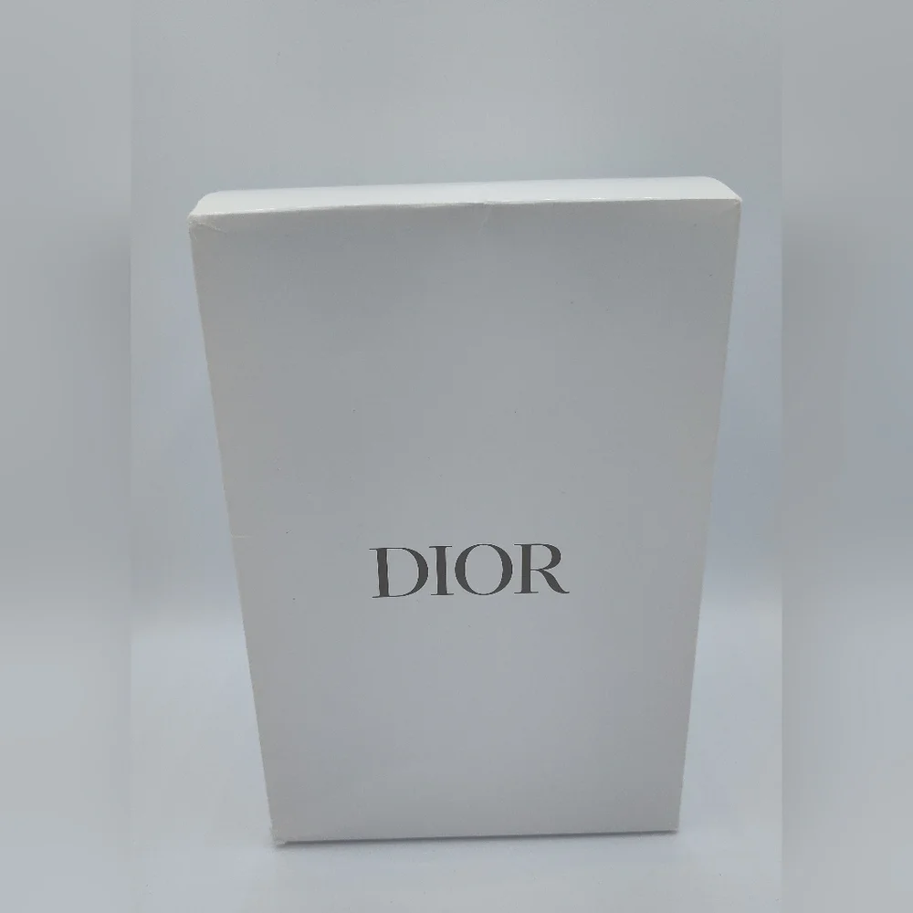 Dior Beauty 2023 Coffret Pleated White Drawstring Pouch Bag New In Box Gift